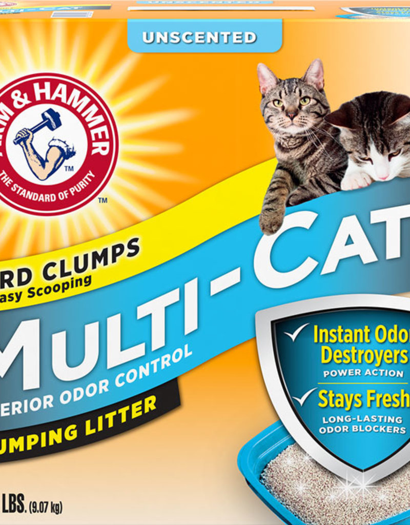 Arm and Hammer Arm And Hammer Multi-Cat Strength Clumping Litter, Unscented 20 lb