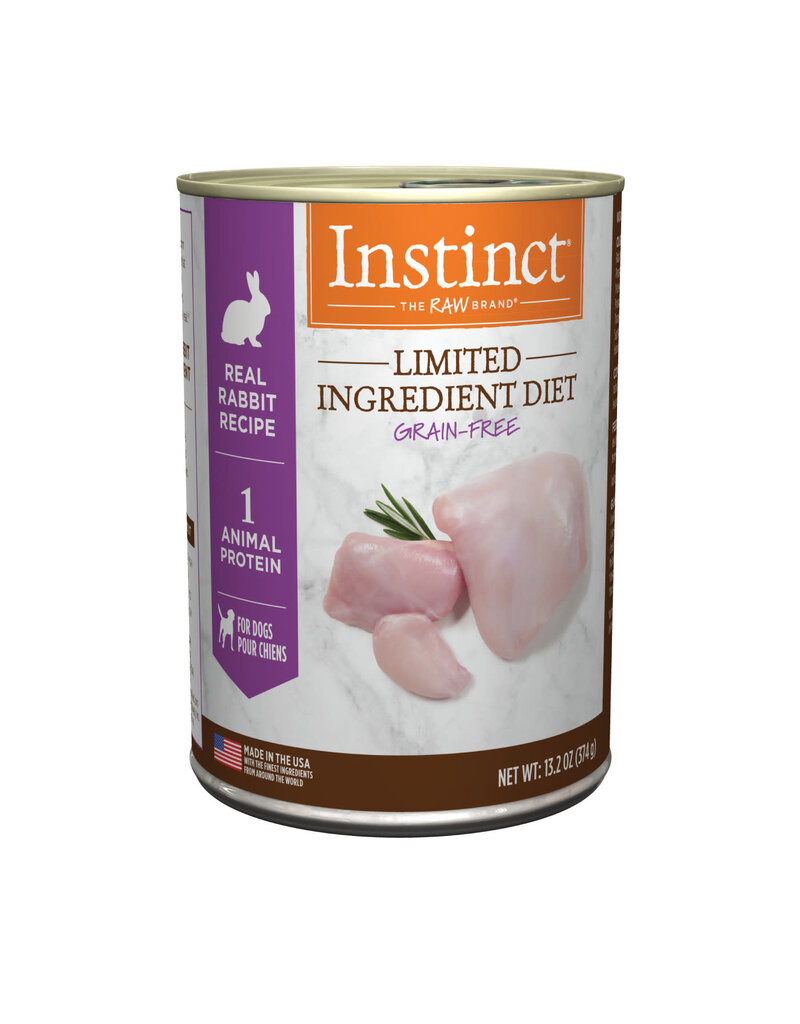 Natures Variety Nature's Variety Instinct Grain Free Limited Ingredient Diet Rabbit Canned Dog Food 13.2 oz   can