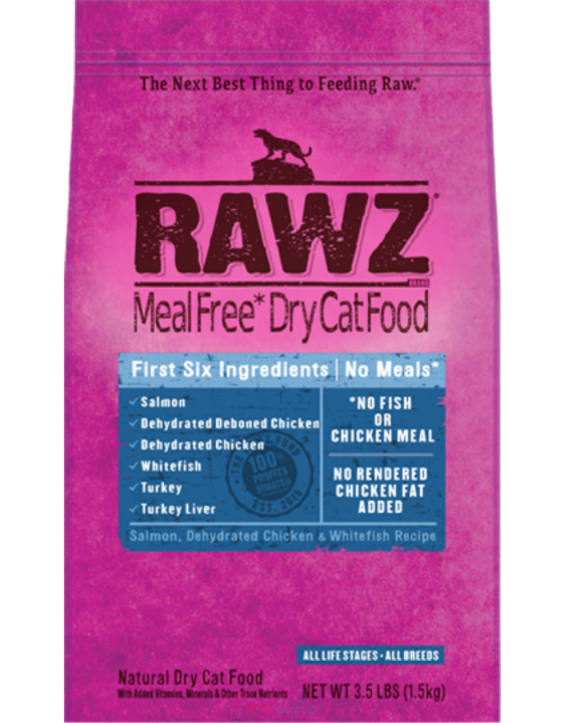 RAWZ Rawz Salmon, Chicken And Whitefish Dry Cat Food