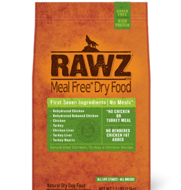 RAWZ Rawz Dehydrated Chicken, Turkey & Chicken Recipe Meal Free Dry Dog Food