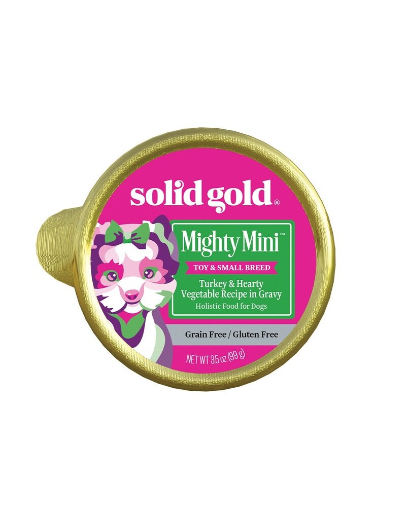 Solid Gold Solid Gold Grain Free Mighty Mini Small Breed With Turkey Dog Food Tray 3.5oz