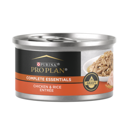 ProPlan Pro Plan Complete Essentials Chicken & Rice Entree in Gravy Cat Food 3 oz can