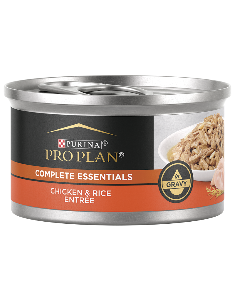 ProPlan Pro Plan Complete Essentials Chicken & Rice Entree in Gravy Cat Food 3 oz can
