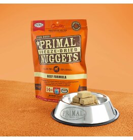 Primal Pet Foods Primal Pet Foods Canine Raw Freeze Dried Nuggets Beef Formula 14 oz