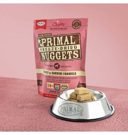 Primal Pet Foods Primal Pet Foods Canine Raw Freeze-Dried Nuggets Turkey & Sardine Formula 14 oz