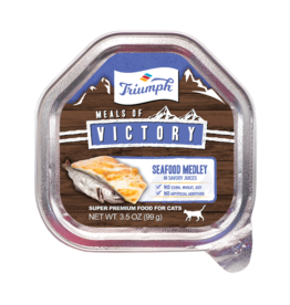 Triumph Triumph Meals Of Victory Seafood Medley Wet Cat Food 3.5 oz Tray