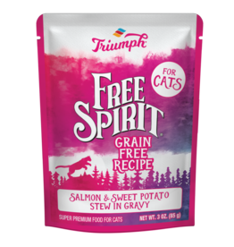 Triumph Triumph Free Spirit Cat Salmon Sweet Potato 3Oz pouch