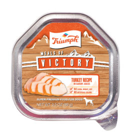 Triumph Triumph Meals Of Victory Turkey Recipe Wet Dog Food 3.5 oz Tray