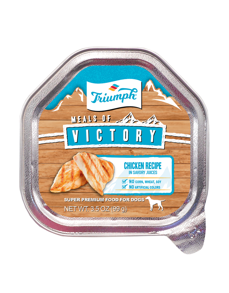 Triumph Evolve Classic Chicken Recipe Wet Dog Food 3.5 oz Tray