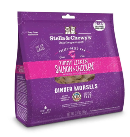 Stella & Chewys Stella And Chewy's Freeze Dried Raw Yummy Lickin Salmon And Chicken Cat Food