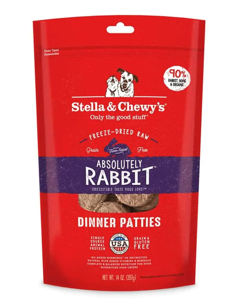 Stella & Chewys Stella And Chewy's Absolutely Rabbit Grain Free Dinner Patties Freeze Dried Raw Dog Food