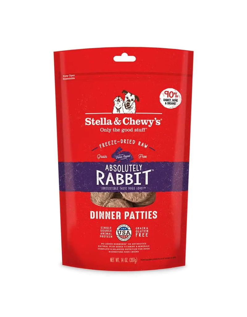 Stella & Chewys Stella And Chewy's Absolutely Rabbit GF FZD Dinner Patties