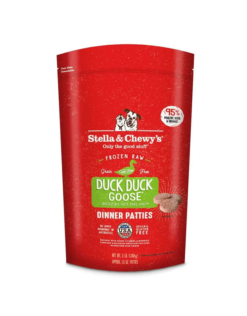 Stella & Chewys Stella And Chewy's Frozen Duck, Duck, Goose Dinner Patties Dog 3lb