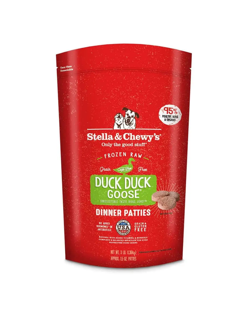 Stella & Chewys Stella & Chewy's Frozen Duck, Duck, Goose Dinner Patties Dog 3lb
