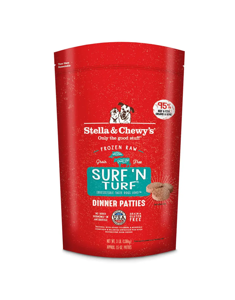 Stella & Chewys Stella & Chewy's Surf 'N Turf Frozen Dinner Patties 6lb