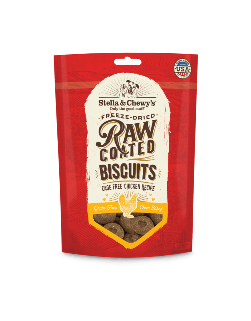 Stella & Chewys Stella & Chewy's Grass-Fed Chicken Raw Coated Biscuits 9oz