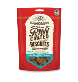 Stella & Chewys Stella And Chewy's Grass-Fed Lamb Raw Coated Biscuits 9oz