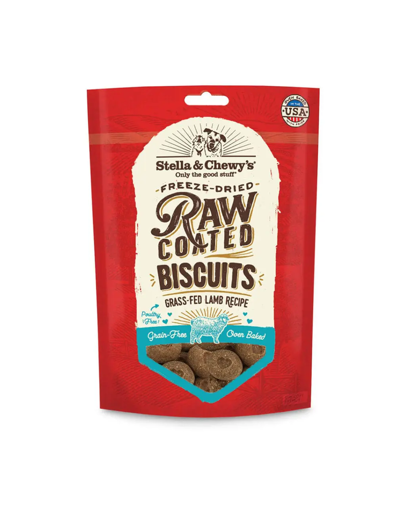 Stella & Chewys Stella And Chewy's Grass-Fed Lamb Raw Coated Biscuits 9oz
