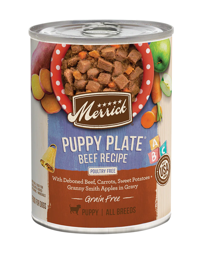 Merrick Merrick Puppy Plate Beef 12.7 oz can