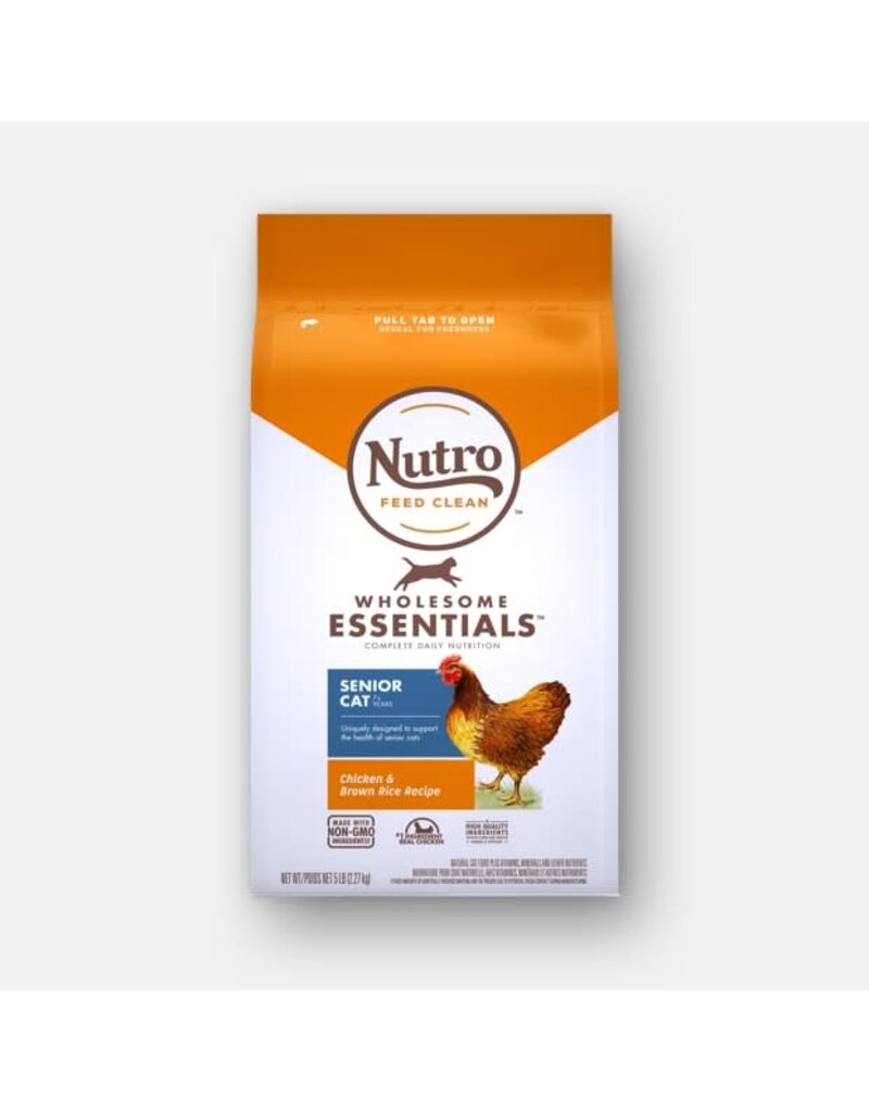 Nutro Nutro Wholesome Essentials Indoor Senior Chicken And Brown Rice Cat Food 5 LB