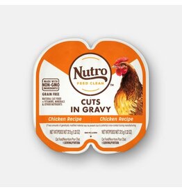 Nutro Nutro Perfect Portions Grain Free Cuts In Gravy Real Chicken Recipe Wet Cat Food Trays 2.65oz   tray