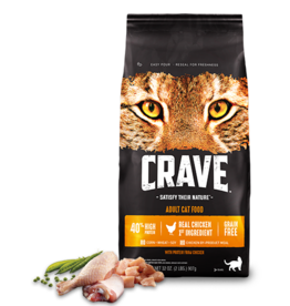 Nutro Crave Adult Dry Cat Food With Protein From Chicken 4 lbs