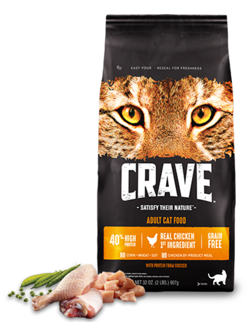 Nutro Crave Adult Dry Cat Food With Protein From Chicken 4 lbs