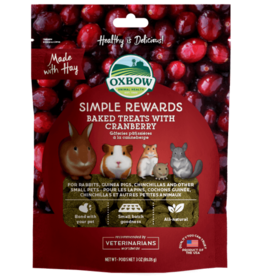 Oxbow Oxbow Simple Rewards Baked Treats With Cranberry 3 oz