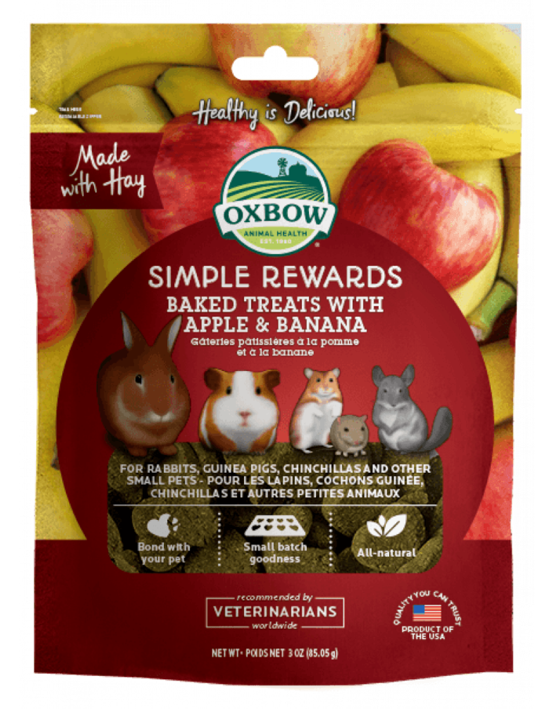 Oxbow Oxbow Simple Rewards Baked Treats With Apple And Banana