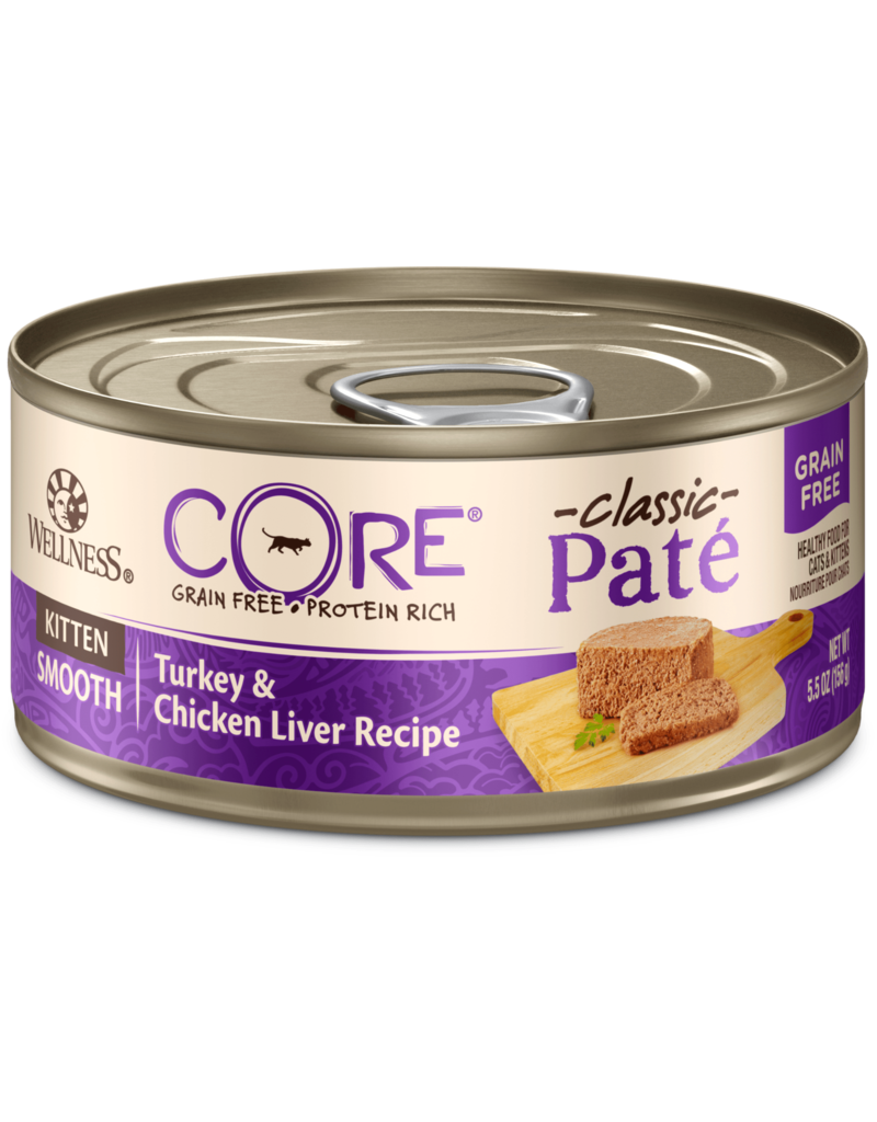 Wellness Wellness Core Pate Kitten Turkey & Chicken Liver Canned Cat Food 5.5oz  can