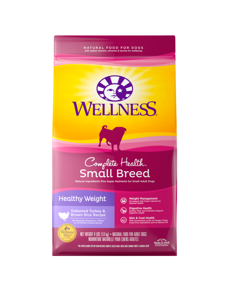 Wellness Wellness CH Small Breed Healthy Weight Turkey/Brown Rice 4lb