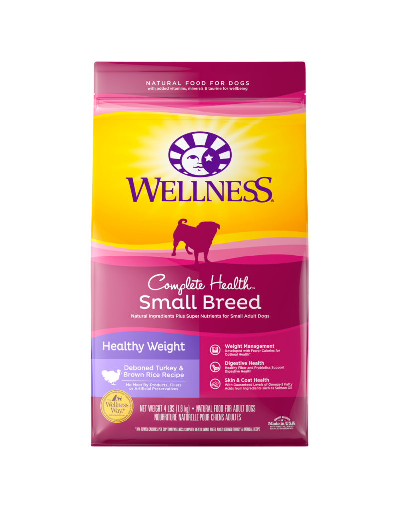 Wellness Wellness CH Small Breed HW Turkey/Brown Rice 4lb