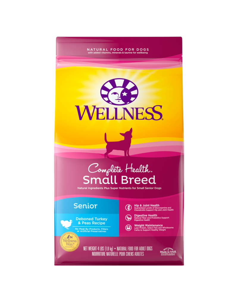 Wellness Wellness CH Small Breed Senior Turkey & Peas 4lb