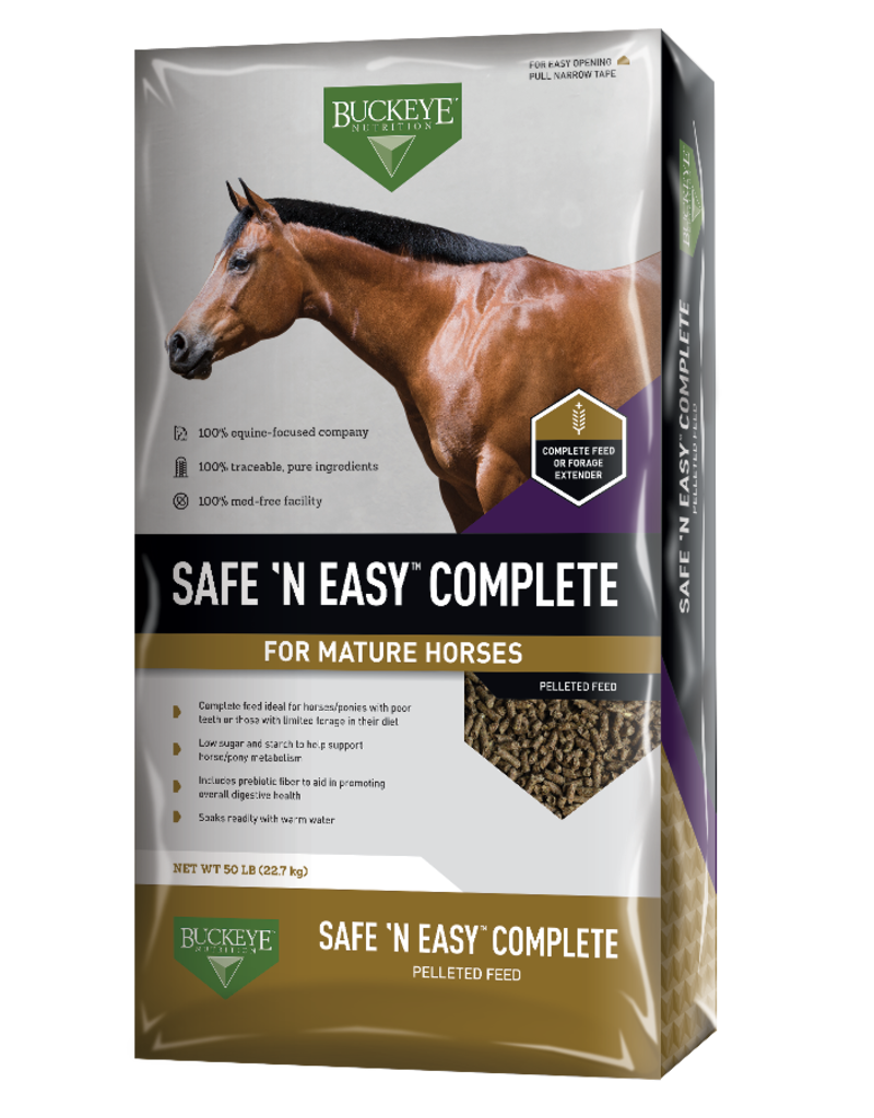 Buckeye Buckeye Safe And Easy Complete Pelleted Feed 50 lbs