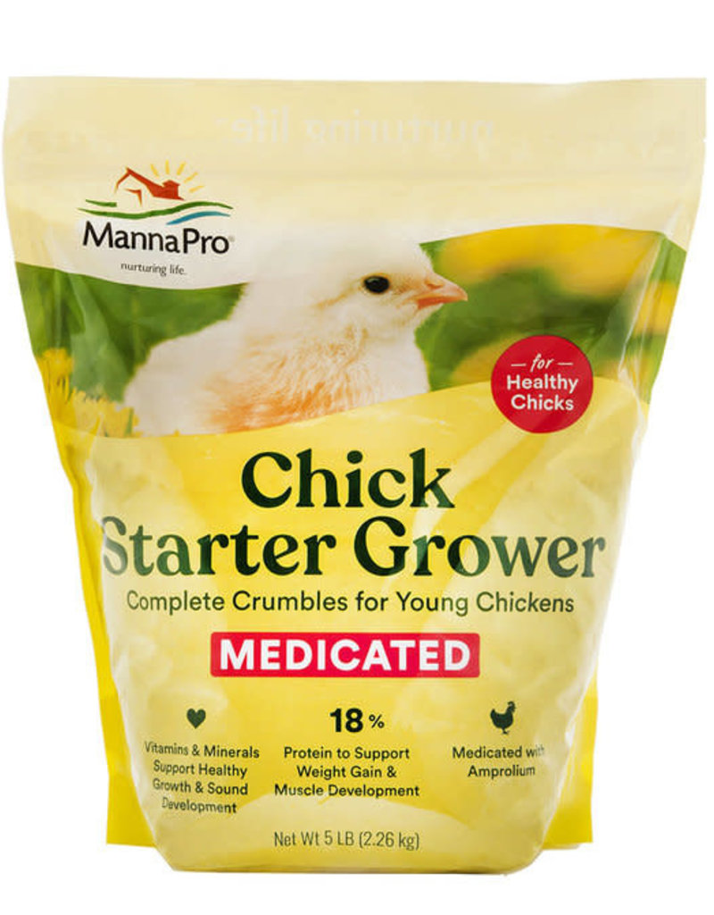 Manna Pro Manna Pro Chicken Starter Med Crmble 5Lb