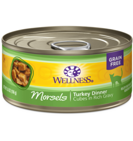 Wellness Wellness Complete Health Cubed Morsels Turkey Dinner Canned Cat Food 5.5oz can