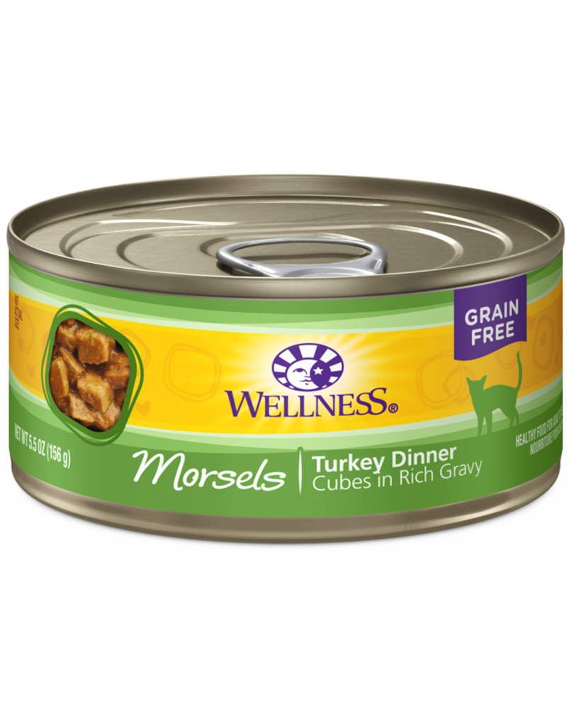Wellness Wellness Complete Health Cubed Morsels Turkey Dinner Canned Cat Food 5.5oz can