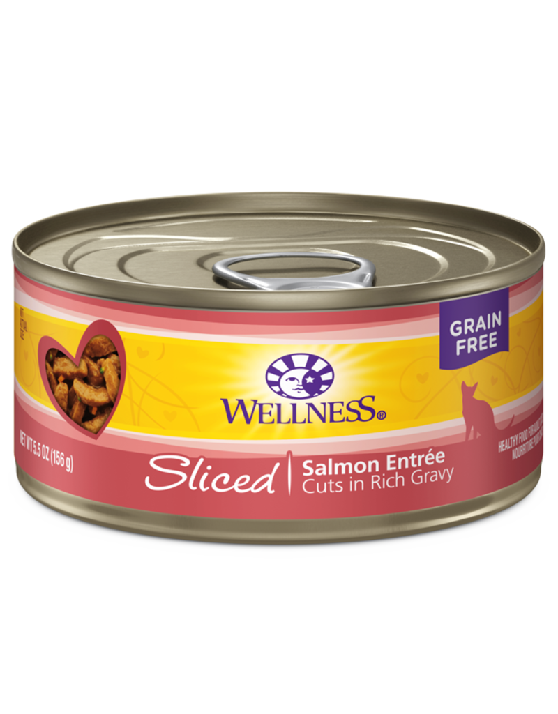 Wellness Wellness Complete Health Sliced Salmon Entree Canned Cat Food 5.5oz can