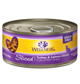 Wellness Wellness Complete Health Sliced Turkey & Salmon Canned Cat Food 5.5oz can