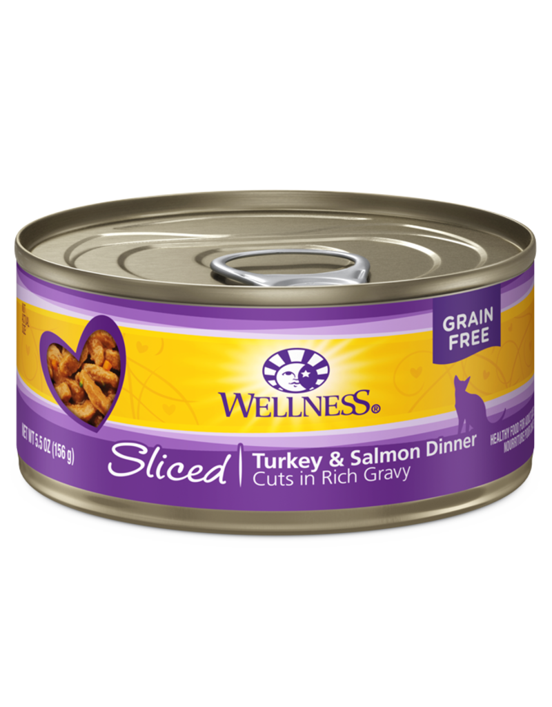 Wellness Wellness Complete Health Sliced Turkey & Salmon Canned Cat Food 5.5oz can