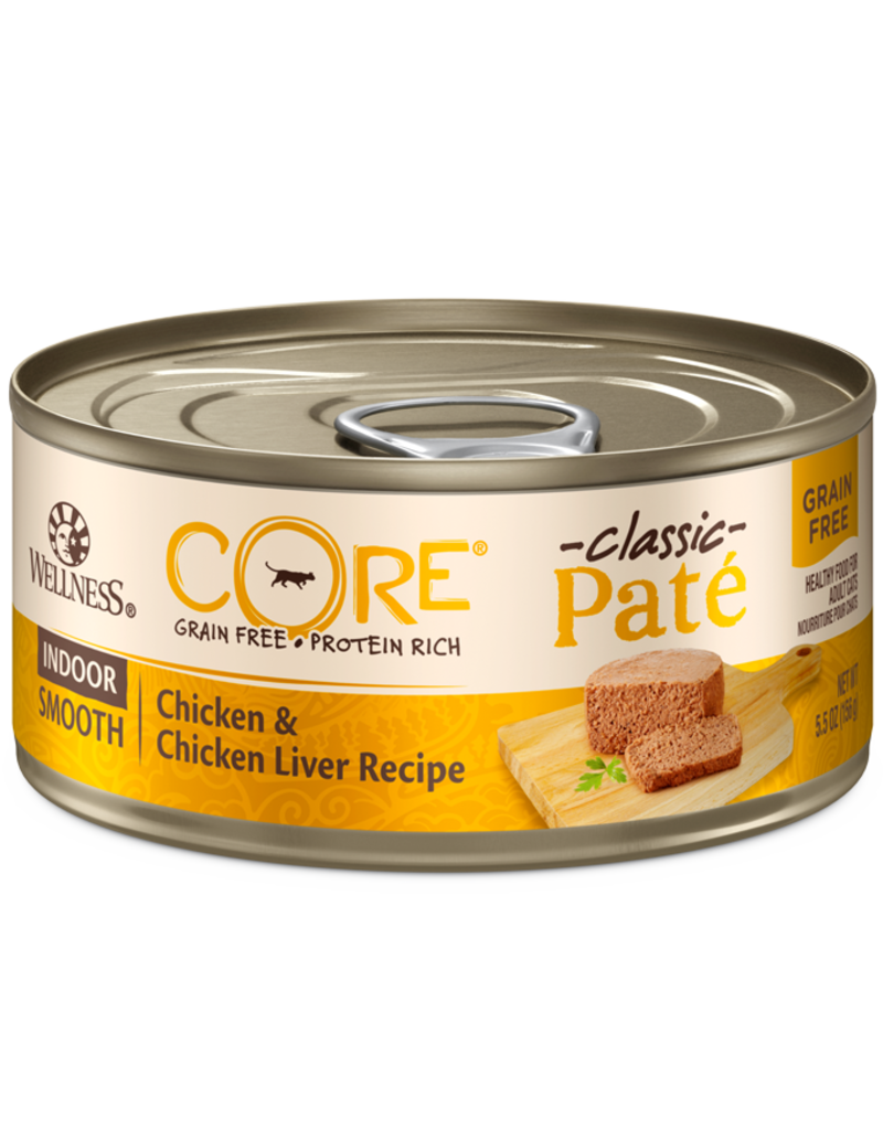 Wellness Wellness Core Pate Indoor Chicken & Chicken Liver Canned Cat Food 5.5oz can