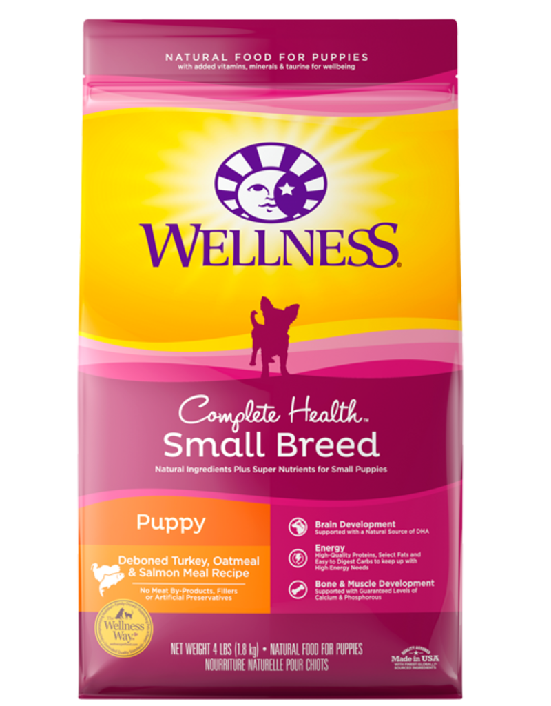 Wellness Wellness Complete Health Small Breed Puppy Turkey, Oatmeal & Salmon Meal Recipe Dry Dog Food 4lb