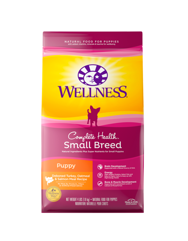 Wellness Wellness CH Small Breed Puppy Turkey, Oatmeal & Salmon 4lb