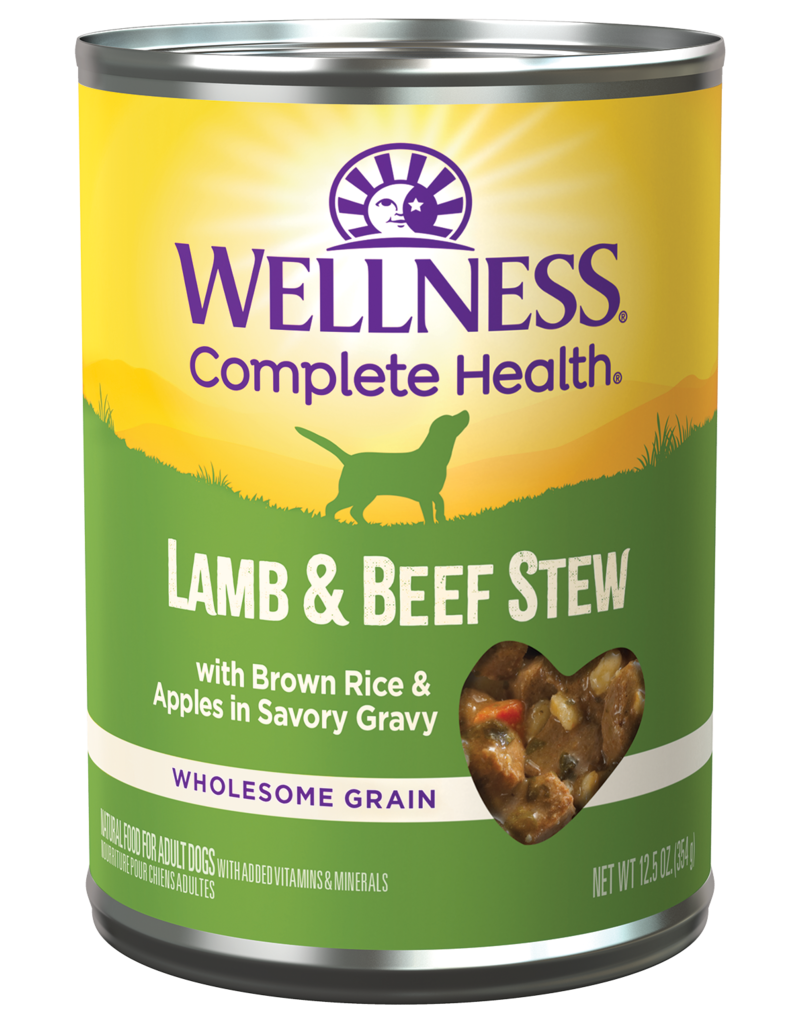 Wellness Lamb & Beef Stew With Brown Rice & Apples Canned Dog Food 12.5 oz can Noah's Ark