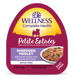Wellness Wellness Petite Entrees Shredded C/D/P/C 3oz Tray (purple)