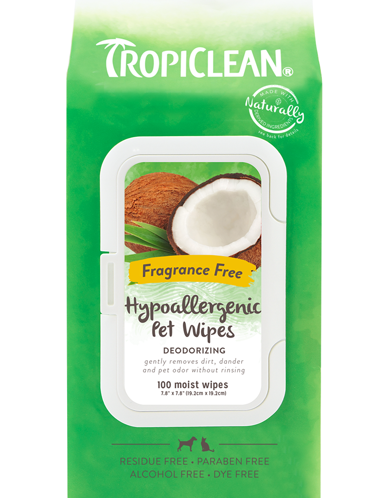 Tropiclean Tropiclean Hypoallergenic Deodorizing Wipes Pets 100 Ct
