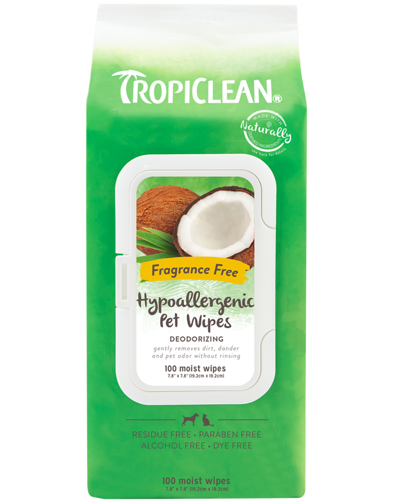 Tropiclean Tropiclean Hypoallergenic Deodorizing Wipes Pets 100 Ct