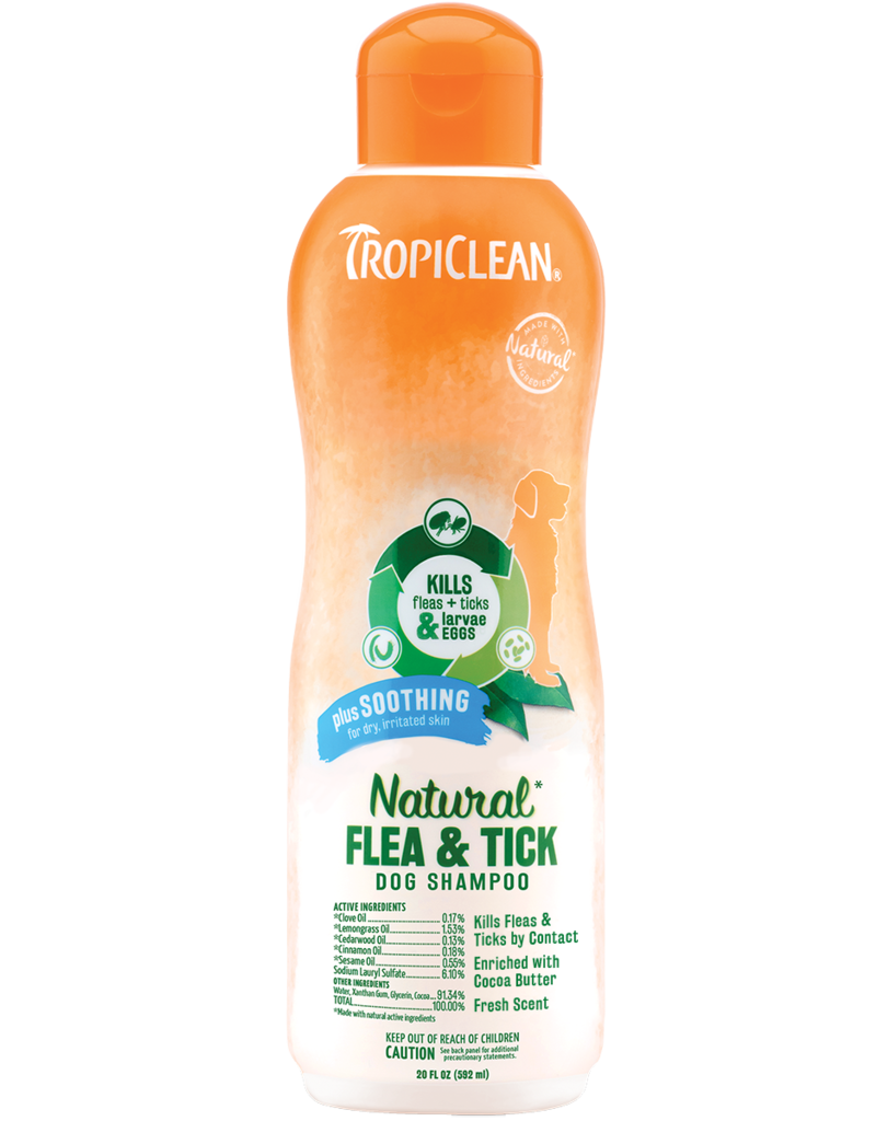 Tropiclean Tropiclean Flea & Tick Shampoo Plus Soothing 20 Oz
