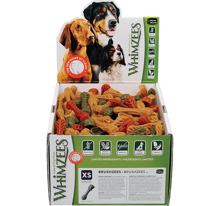 Whimzees Whimzees Brushzees Natural Daily Dental Dog Treats Noah's Ark