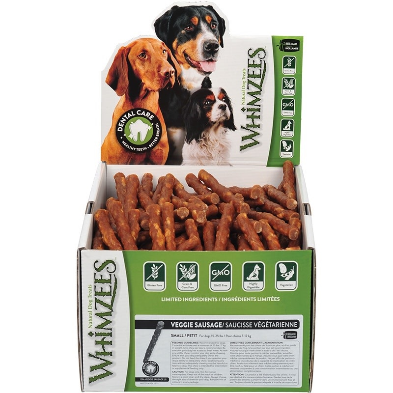 Whimzees Whimzees Veggie Sausages Dental Dog Treats Noah's Ark
